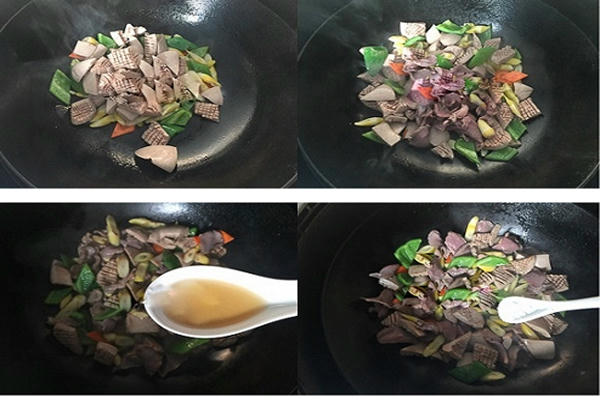 Kết quả hình ảnh cho Cật heo xào rau củ