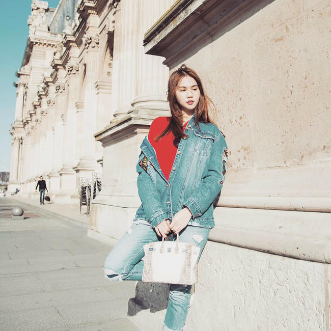 Ngọc Trinh diện túi tiền tỷ dạo phố, Kỳ Duyên bỗng nam tính trong street style tuần qua - Ảnh 9. Ngọc Trinh diện túi tiền tỷ dạo phố, Kỳ Duyên bỗng nam tính trong street style tuần qua - Ảnh 9.