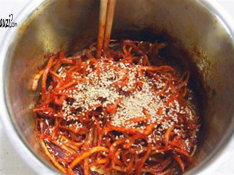 Kết quả hình ảnh cho Mực khô xào cay