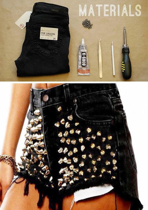 quần jeans nạm đính