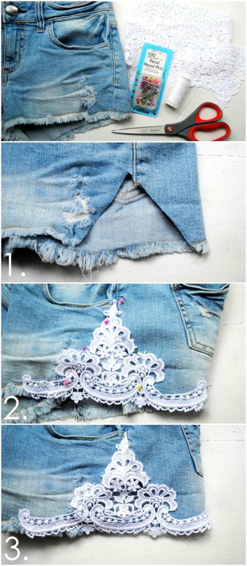 quần jeans ren