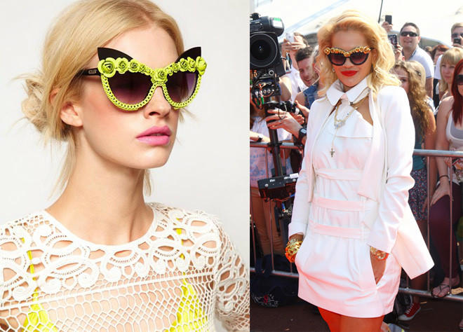 Kết quả hình ảnh cho Kính mắt thời trang màu sắc rực rỡ sao Châu Âu