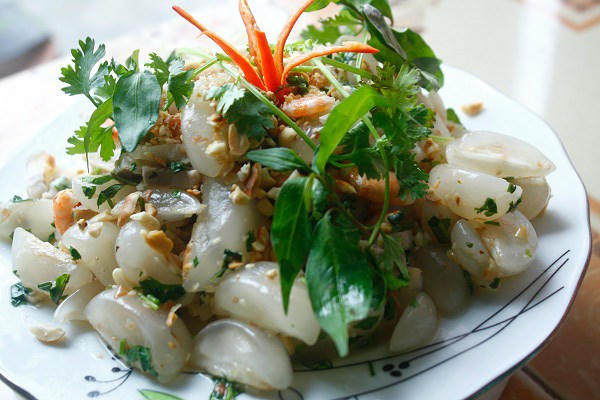 Kết quả hình ảnh cho Gỏi bòn bon