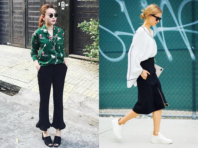 Mặc đồ ngủ ra đường thế nào cho đẹp