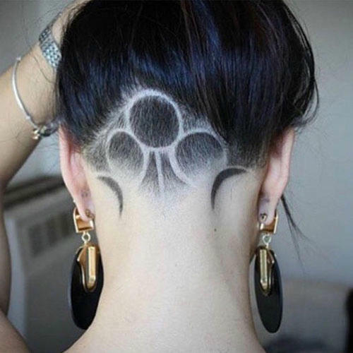 'Hết hồn' với mốt cạo tóc gáy làm đẹp của phái nữ 10