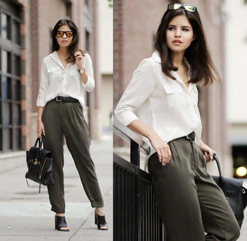 5 kiểu biến tấu độc đáo với sơ mi trắng 16