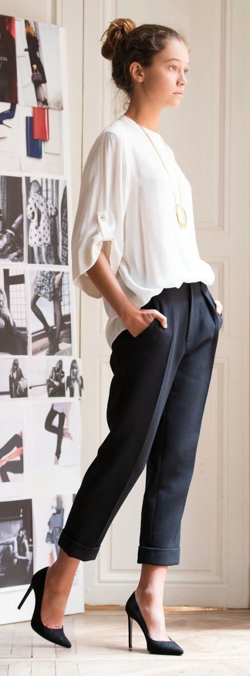 5 kiểu biến tấu độc đáo với sơ mi trắng 17