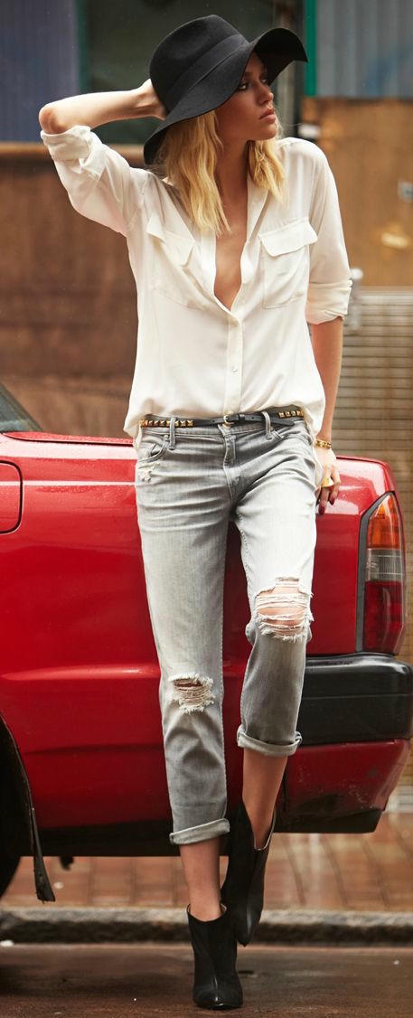 5 kiểu biến tấu độc đáo với sơ mi trắng 4