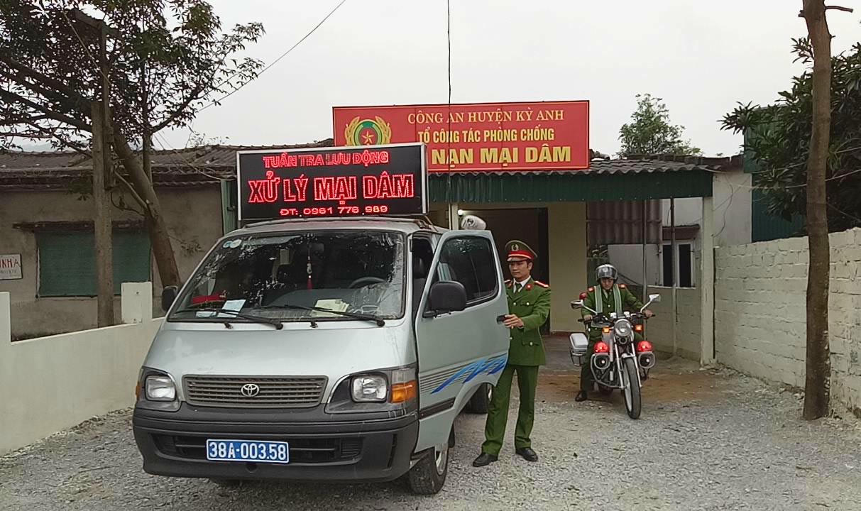 Hà Tĩnh, mại dâm, công an, huyện Kỳ Anh, nạn mại dâm, tệ nạn xã hội