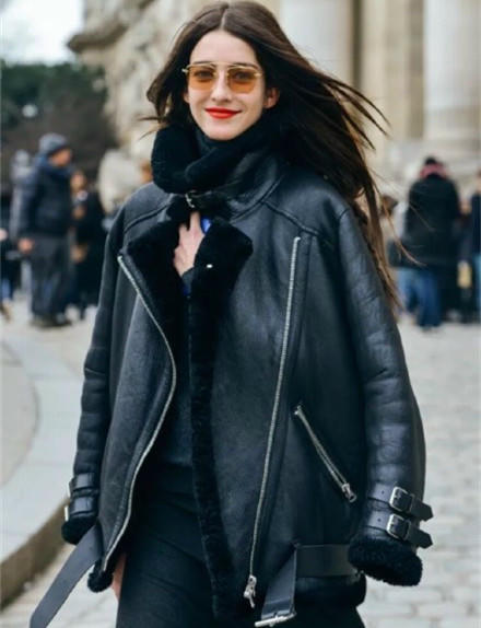 Kết quả hình ảnh cho áo khoác da oversize