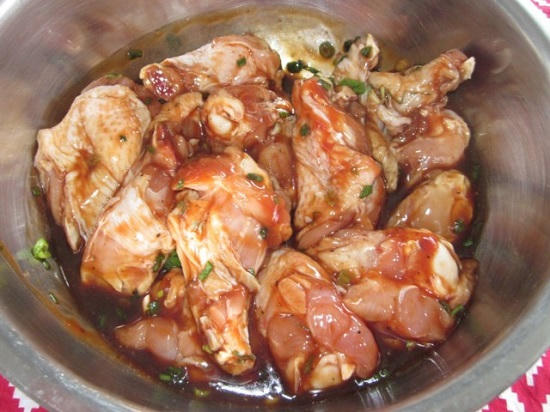 gà ướp gia vị