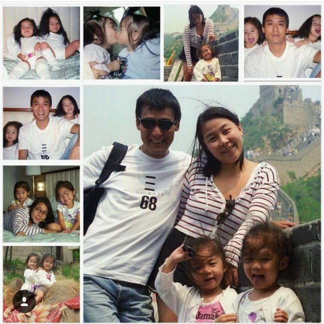 Gia đình Lương Gia Huy trong một bứcảnh cũđược anh chia sẻ.