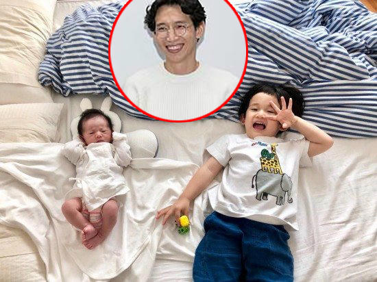 Hai condễ thương của diễn viên Bong Tae Gyu. Cậu nhóc đầu nhà họ Bong đã 3 tuổi, trong khi bé gái thứ hai vừa chào đời.