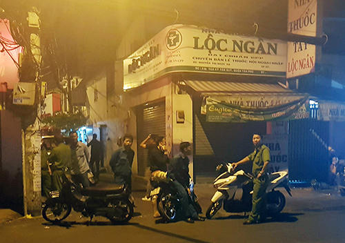 Hiện trường nơi sát thủ nổ 4 phát súng. Ảnh: S.H