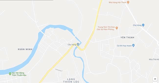 Vị trí chiếc taxi gặp nạn tại Cầu Vàng. Ảnh Google map.