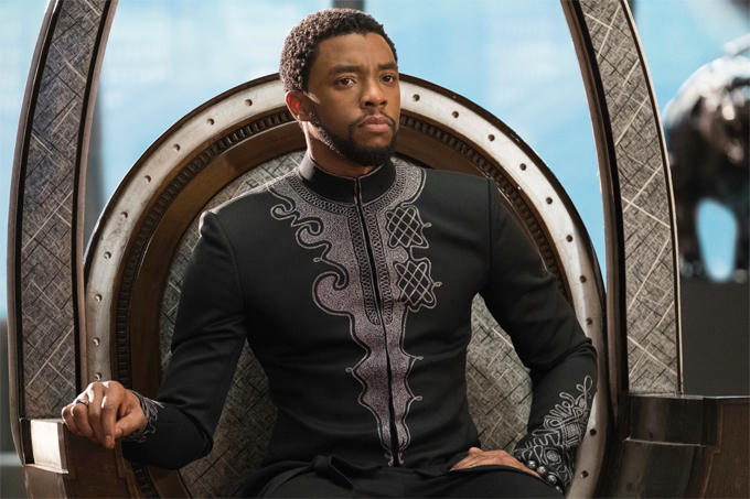 Chadwick Boseman nổi tiếng toàn cầu với vai diễn vua của vùng đất Wakanda trong Black Panther.