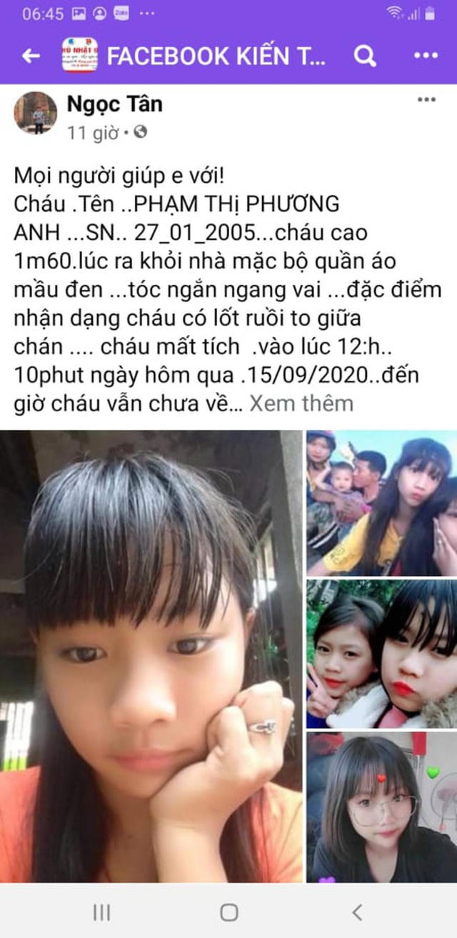 Một tuần 3 vụ mất tích, các gia đình nhờ cộng đồng mạng hỗ trợ tìm kiếm - 1