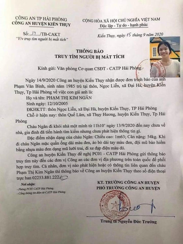 Một tuần 3 vụ mất tích, các gia đình nhờ cộng đồng mạng hỗ trợ tìm kiếm - 2