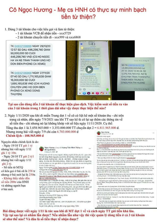 Xuất hiện loạt chi tiết nghi vấn trong sao kê từ thiện của mẹ Hồ Ngọc Hà: Dùng 3 số tài khoản luân chuyển tiền, giải ngân chậm 8 tháng? - Ảnh 2.