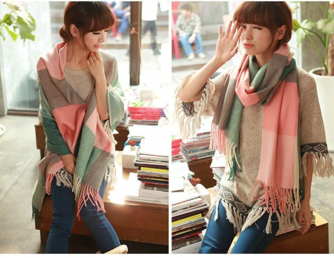 Những mẫu khăn quàng bạn gái nên có mùa đông 2016