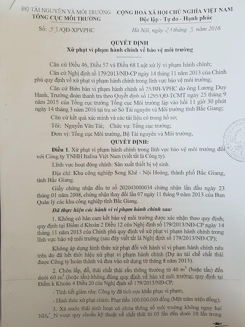 Bắc Giang: Bí ẩn những lá bùa của doanh nghiệp liên tiếp bức tử môi trường - Ảnh 2.