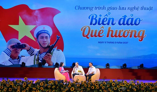 Chương trình giao lưu nghệ thuật Biển đảo quê hương: Xúc động và sâu lắng