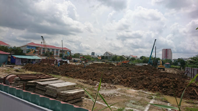 Dự án hiện tại chỉ là bãi đất trống.