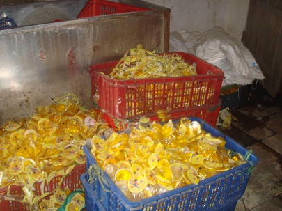 Thạch rau câu tại xưởng của Công ty Hà Thành