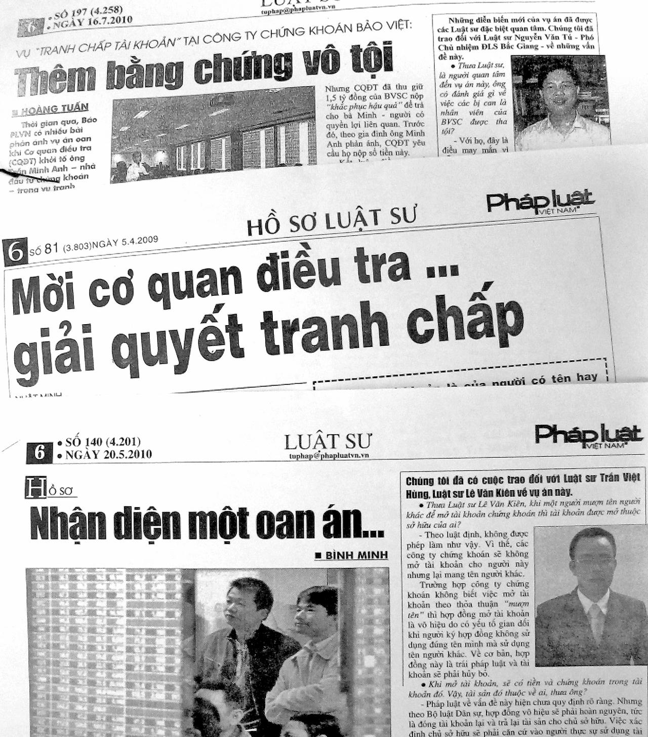 Loạt bài của PLVN về vụ án này...