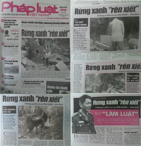 Loạt bài "Rừng xanh rên xiết" trên PLVN