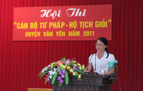 Các hội thi “ Cán bộ tư pháp - hộ tịch giỏi” được tổ chức tại nhiều địa phương.