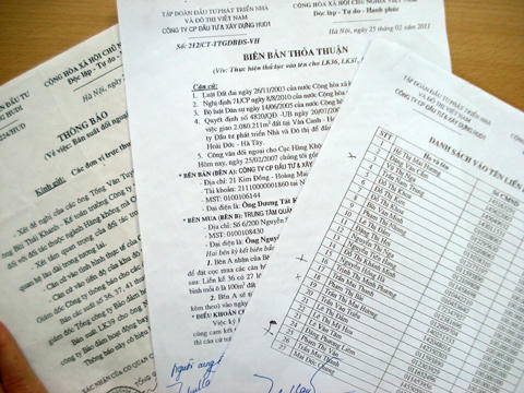 Số giấy tờ Tuấn dùng để lừa đảo