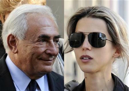 Dominique Strauss-Kahn và Tristane Banon. Ảnh Reuters
