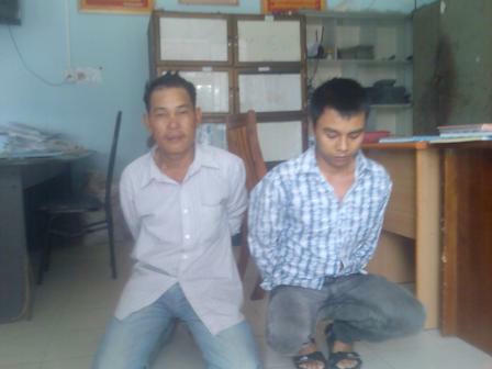 Hai đối tượng bị bắt giữ.