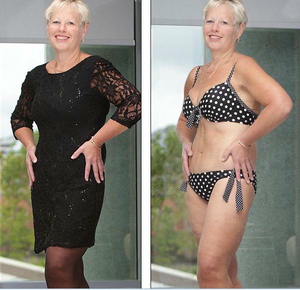 Jayne Fenney sau khi giảm cân. Ảnh DM