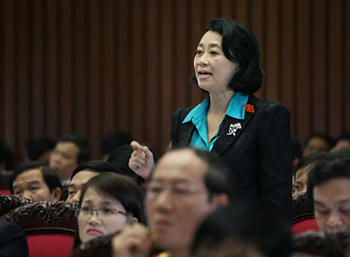 Đại biểu Quốc hội Đặng Thị Hoàng Yến. Ảnh Lê Anh