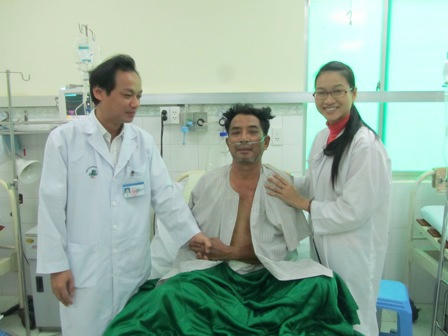 Bệnh nhận Dục được cứu sống sau 8 ngày điều trị.