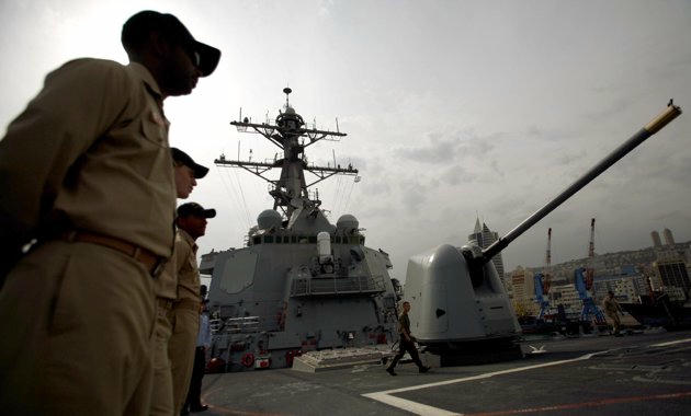 Hải quân Mỹ trong một cuộc tập trận chung tại Israel năm 2009. Ảnh: AFP