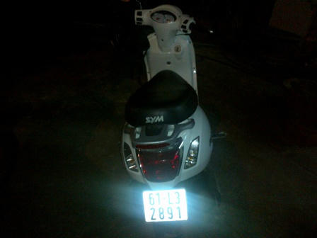 Chiếc xe Attila Elizabeth đối tượng đang đi không có giấy tờ.