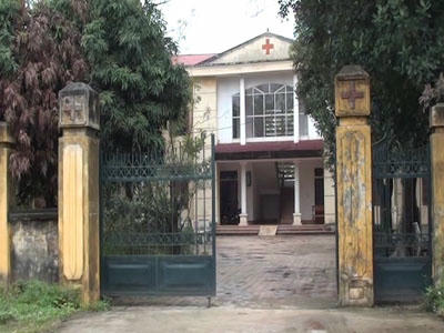 Trạm y tế xã Thanh Vân nơi chị Nguyễn Thị Thơm sinh đẻ