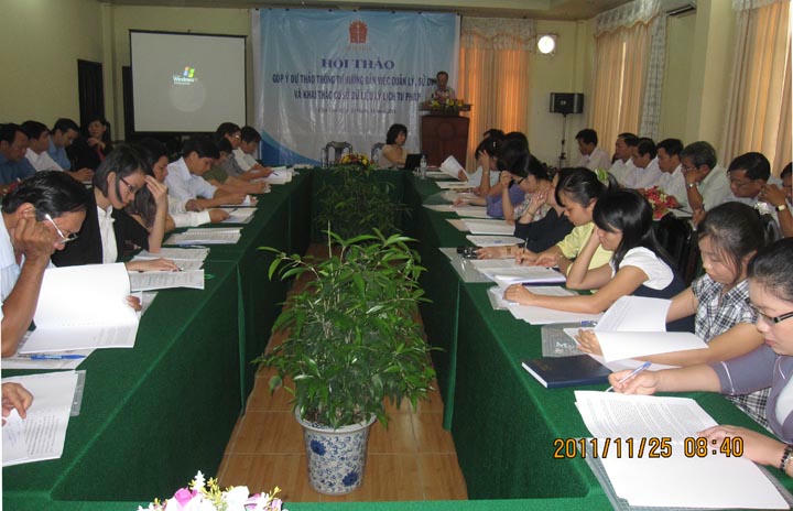 Hội thảo đóng góp ý kiến Dự thảo Thông tư hướng  dẫn việc quản lý, sử dụng và khai thác cơ sở dữ liệu lý  lịch tư pháp. Ảnh minh họa