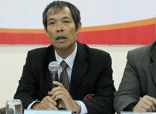 Ông Ngô Lê Bằng trong ngày nhận chức Tổng thư ký VFF. Ảnh: Ngọc Thế.