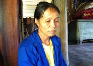 Bà Bình quặn lòng kể lại câu chuyện không may xảy đến