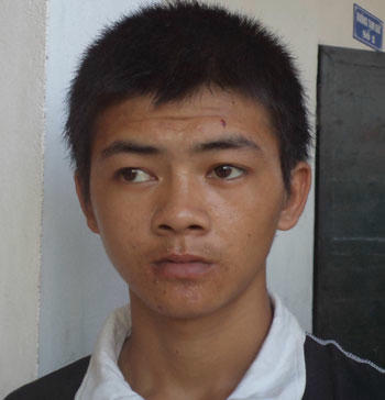 Bùi Văn Huân tại cơ quan điều tra.