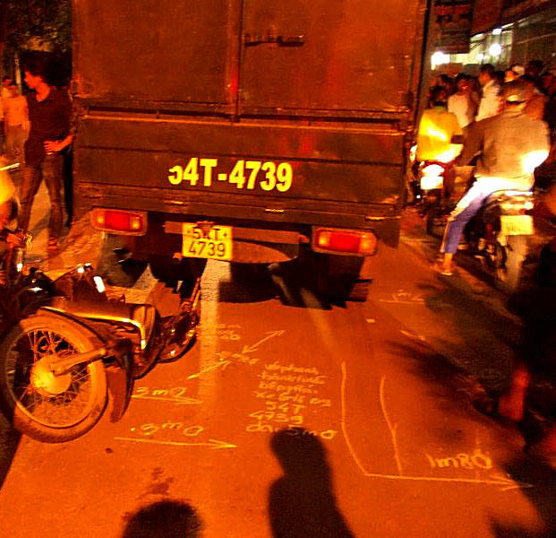 Hiện trường xảy ra vụ việc