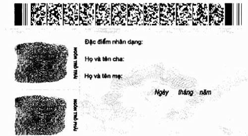 Mẫu chứng minh thư mới sẽ có tên bố và mẹ người được cấp