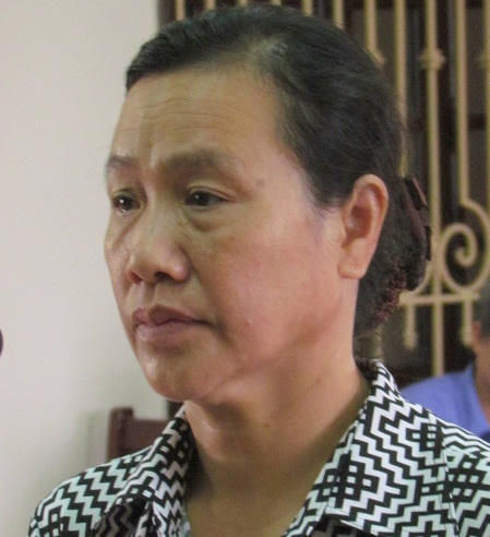   Lê Thị Gái trong phiên xử