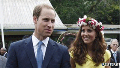 Vợ chồng Hoàng tử Anh.  