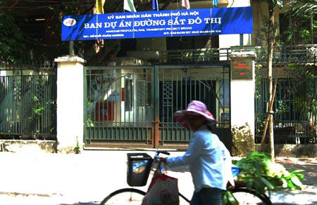 Trụ sở Ban Dự án đường sắt đô thị. Ảnh: Anh Sơn