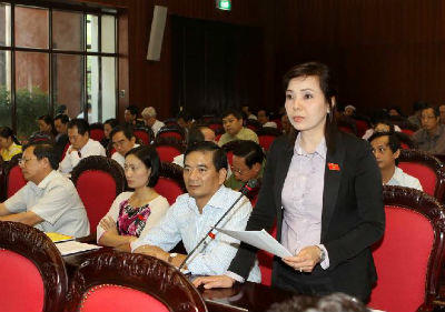 Đại biểu Đào Thị Xuân Lan (tỉnh Hưng Yên)